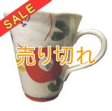 SALE マグカップ　赤絵京椿　[美濃焼]